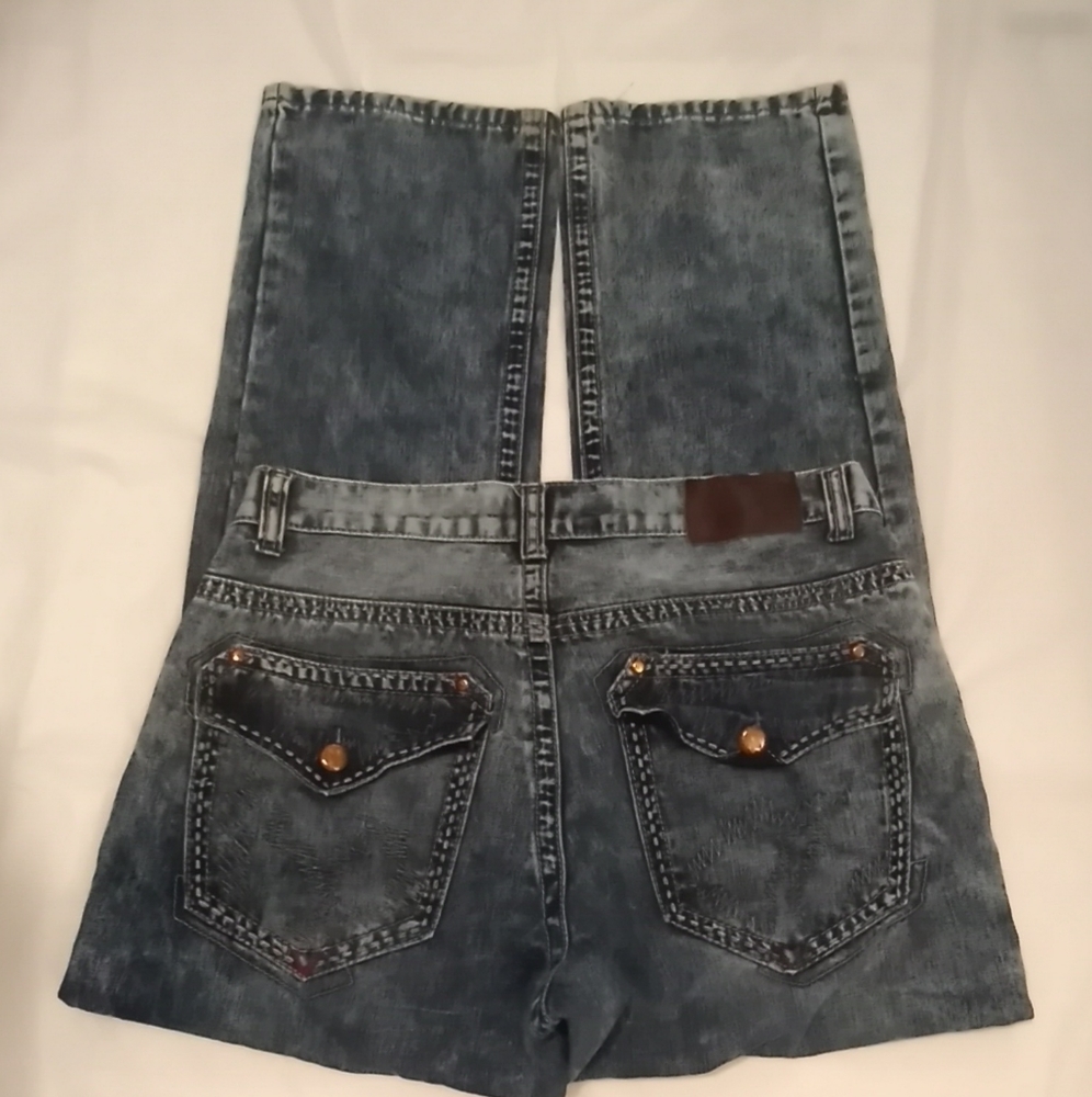 Mens Denim & Riverts stone washed jeans